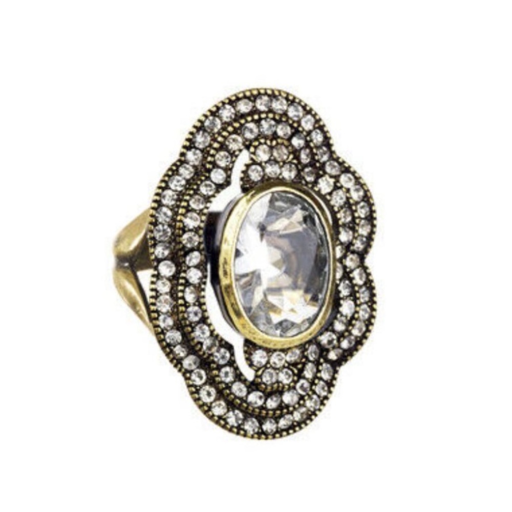 Chloe + Isabel Pave North South Cocktail Ring